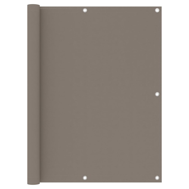 vidaXL Toldo para balcón de tela oxford gris taupé 120x500 cm