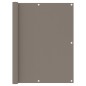 vidaXL Toldo para balcón de tela oxford gris taupé 120x500 cm