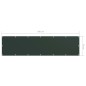 vidaXL Toldo para balcón tela oxford verde oscuro 75x300 cm vidaXL Toldo para balcón tela oxford verde oscuro 75x300 cm