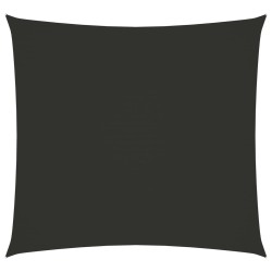 vidaXL Toldo de vela cuadrado tela Oxford gris antracita 2,5x2,5 m