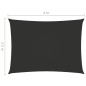vidaXL Toldo de vela rectangular tela Oxford gris antracita 2,5x4 m vidaXL Toldo de vela rectangular tela Oxford gris antracita 2,5x4 m