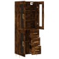 vidaXL Aparador alto madera contrachapada roble ahumado 69,5x34x180 cm vidaXL Aparador alto madera contrachapada roble ahumado 69,5x34x180 cm