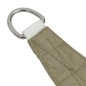 vidaXL Toldo de vela rectangular tela Oxford beige 2x3,5 m