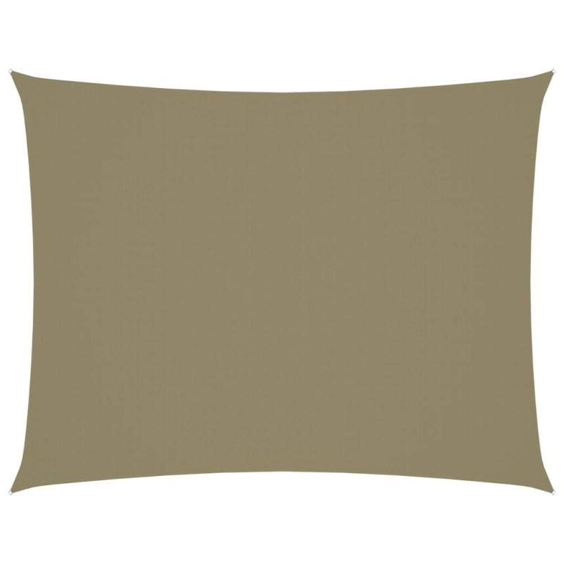 vidaXL Toldo de vela rectangular tela Oxford beige 6x7 m vidaXL Toldo de vela rectangular tela Oxford beige 6x7 m