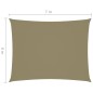 vidaXL Toldo de vela rectangular tela Oxford beige 6x7 m vidaXL Toldo de vela rectangular tela Oxford beige 6x7 m