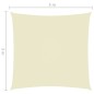 vidaXL Toldo de vela cuadrado tela Oxford color crema 3x3 m vidaXL Toldo de vela cuadrado tela Oxford color crema 3x3 m