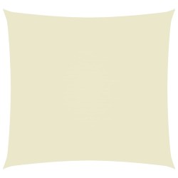 vidaXL Toldo de vela rectangular tela Oxford color crema 2x2,5 m