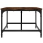 vidaXL Mesa de centro madera contrachapada roble ahumado 75x50x35 cm