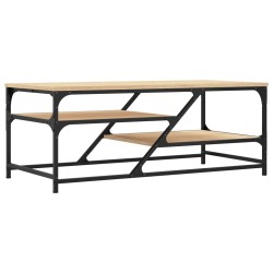 vidaXL Mesa de centro madera de ingeniería roble Sonoma 100x49x40 cm