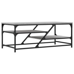 vidaXL Mesa de centro madera de ingeniería gris Sonoma 100x49x40 cm