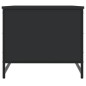 vidaXL Mesa de centro madera de ingeniería negra 85,5x51x45 cm