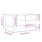 vidaXL Mesa de centro madera de ingeniería negra 85,5x51x45 cm