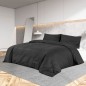 vidaXL Juego de funda nórdica microfibra ligera negro 220x240 cm vidaXL Juego de funda nórdica microfibra ligera negro 220x240 cm