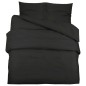 vidaXL Juego de funda nórdica microfibra ligera negro 220x240 cm vidaXL Juego de funda nórdica microfibra ligera negro 220x240 cm