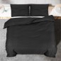 vidaXL Juego de funda nórdica microfibra ligera negro 220x240 cm vidaXL Juego de funda nórdica microfibra ligera negro 220x240 cm