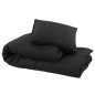 vidaXL Juego de funda nórdica microfibra ligera negro 220x240 cm vidaXL Juego de funda nórdica microfibra ligera negro 220x240 cm