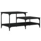 vidaXL Mesa de centro madera contrachapada negro 100x50,5x45 cm vidaXL Mesa de centro madera contrachapada negro 100x50,5x45 cm