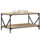 vidaXL Mesa de centro madera contrachapada roble Sonoma 90x50x45 cm vidaXL Mesa de centro madera contrachapada roble Sonoma 90x50x45 cm