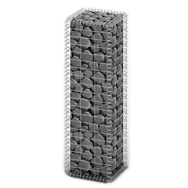 vidaXL Cesta para muro de gaviones de alambre galvanizado 100x30x30 cm vidaXL Cesta para muro de gaviones de alambre galvanizado 100x30x30 cm