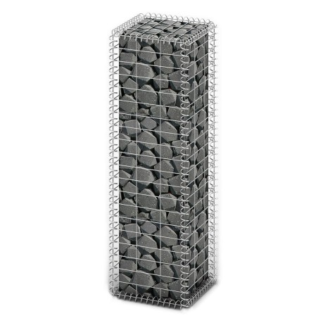 vidaXL Cesta para muro de gaviones de alambre galvanizado 100x30x30 cm 
