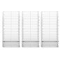 vidaXL Cestas de muro de gaviones alambre galvanizado 25x25x50cm 3 uds 