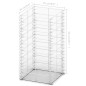 vidaXL Cestas de muro de gaviones alambre galvanizado 25x25x50cm 3 uds 