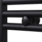vidaXL Radiador toallero de baño curvo negro 500 x 1160 mm vidaXL Radiador toallero de baño curvo negro 500 x 1160 mm