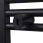 vidaXL Radiador toallero de baño curvo negro 500 x 1160 mm vidaXL Radiador toallero de baño curvo negro 500 x 1160 mm