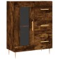 vidaXL Aparador alto madera contrachapada roble ahumado 69,5x34x180 cm vidaXL Aparador alto madera contrachapada roble ahumado 69,5x34x180 cm