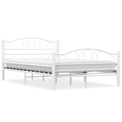 vidaXL Estructura de cama metal blanco 120x200 cm