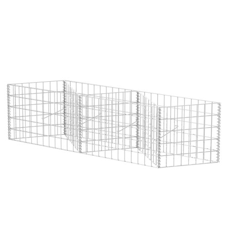 vidaXL Cesta de muro de gaviones acero galvanizado 120x30x50 cm