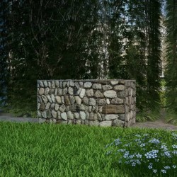 vidaXL Cesta de muro de gaviones acero galvanizado 100x50x50 cm