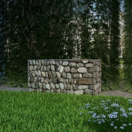 vidaXL Cesta de muro de gaviones acero galvanizado 100x50x50 cm