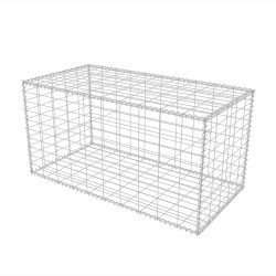 vidaXL Cesta de muro de gaviones acero galvanizado 100x50x50 cm