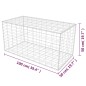 vidaXL Cesta de muro de gaviones acero galvanizado 100x50x50 cm vidaXL Cesta de muro de gaviones acero galvanizado 100x50x50 cm