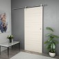 vidaXL Kit de herrajes para puerta corredera 183 cm acero plateado vidaXL Kit de herrajes para puerta corredera 183 cm acero plateado