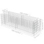 vidaXL Arriate de gaviones de acero 180x50x50 cm vidaXL Arriate de gaviones de acero 180x50x50 cm