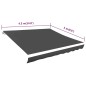 vidaXL Toldo de lona blanco gris antracita 450x300 cm