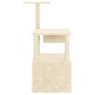 vidaXL Rascador para gatos con postes de sisal color crema 109,5 cm vidaXL Rascador para gatos con postes de sisal color crema 109,5 cm