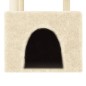 vidaXL Rascador para gatos con postes de sisal color crema 109,5 cm vidaXL Rascador para gatos con postes de sisal color crema 109,5 cm