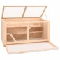 vidaXL Jaula para hámster madera maciza abeto 89,5x45x45 cm vidaXL Jaula para hámster madera maciza abeto 89,5x45x45 cm