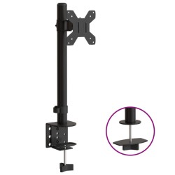 vidaXL Soporte para monitor acero negro VESA 75/100 mm