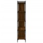 vidaXL Librería 5 estantes madera ingeniería marrón roble 76x32x158 cm vidaXL Librería 5 estantes madera ingeniería marrón roble 76x32x158 cm