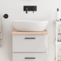 vidaXL Encimera de baño madera maciza sin tratar 40x50x2 cm vidaXL Encimera de baño madera maciza sin tratar 40x50x2 cm