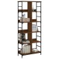 vidaXL Estantería de madera ingeniería marrón roble 78,5x33x188,5 cm vidaXL Estantería de madera ingeniería marrón roble 78,5x33x188,5 cm