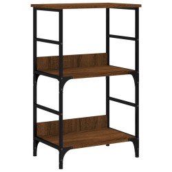 vidaXL Estantería de madera de ingeniería marrón roble 50x33x82 cm