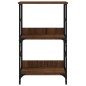 vidaXL Estantería de madera de ingeniería marrón roble 50x33x82 cm vidaXL Estantería de madera de ingeniería marrón roble 50x33x82 cm