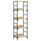 vidaXL Estantería de madera de ingeniería roble Sonoma 50x33x153 cm vidaXL Estantería de madera de ingeniería roble Sonoma 50x33x153 cm