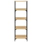vidaXL Estantería de madera de ingeniería roble Sonoma 50x33x153 cm vidaXL Estantería de madera de ingeniería roble Sonoma 50x33x153 cm