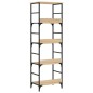 vidaXL Estantería de madera de ingeniería roble Sonoma 50x33x153 cm vidaXL Estantería de madera de ingeniería roble Sonoma 50x33x153 cm